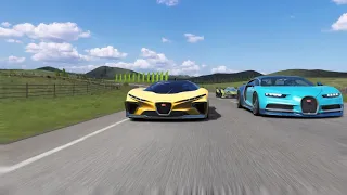 Bugatti Arrow Concept 2024 vs Hypercars at Highlands