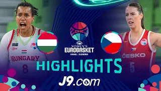 Hungary  vs Czech Republic  | Quarter-Finals | J9 Highlights | FIBA #EuroBasketWomen 2023