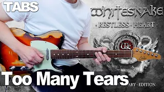 Whitesnake - Too Many Tears | Guitar cover WITH TABS |