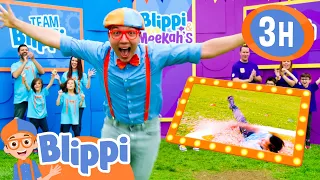 Blippi's Twin Challenge: Game Show Episode 2 | BLIPPI | Kids TV Shows | Cartoons For Kids