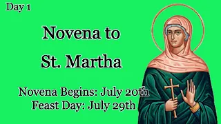 NOVENA TO ST. MARTHA | DAY 1