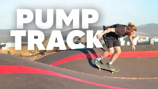 Skating a PUMP TRACK