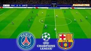 PSG vs FC Barcelona Gameplay PC | eFootball 2024 Concept - PES 2021 Mods