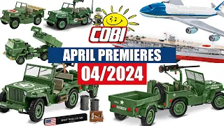 📅 April premieres from COBI - 04/2024 - Himars, Planes, cars #cobi #bricks