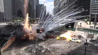 Transformers 3 Filming-- Explosions, Jumpers and Movie Stars in Downtown Chicago