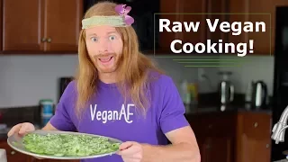 Raw Vegan Cooking - Cucumber Pizza - Ultra Spiritual Life episode 72