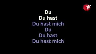 Rammstein - Du hast (Karaoke)