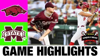 #14 Mississippi State vs #5 Arkansas Highlights [GAME 3] | 2024 College Baseball