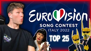 TOP 25 REACTION | Eurovision Song Contest 2022 | ITALY GRAND FINAL