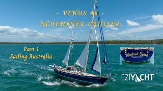 Bluewater Sailing Ketch - Venus 46 - Ready for World Sailing - view with drone Australia