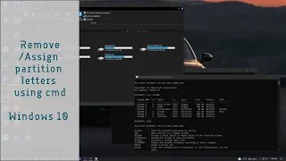 Assign or remove partition letters using cmd | Windows 10