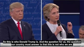 English sub Hillary Clinton And Donald Trump Second debate FULL