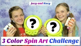 3 Color Spin Art Challenge ~ Jacy and Kacy