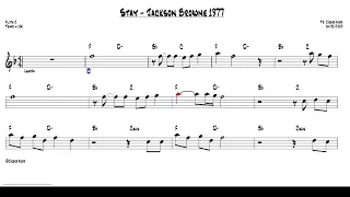 Stay - Jackson Browne 1977 (Flute C) [Sheet music]