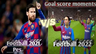 PES 2021 vs Efootball 2022 | Comparison Graphics skill shot | Efootball 2022 gameplay