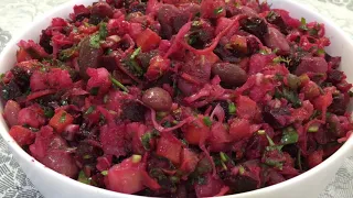 Ən dadlı Qış salatı-VENEQRET 😋 Süfrəyə qoyulmağı ilə bitməyi bir olan BOL VİTAMİNLİ QIŞ SALATI