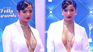 Poonam Pandey Flaunts Her Luscious Body In Blazer & Pants At Indian Telly Awards 2023