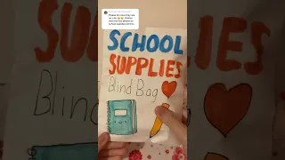 school supplies blind bag! #blindbag #blindbags #craft #diy #papersquishy #papercraft #asmr #kpop