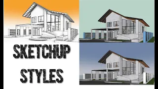 SketchUp 2024 Tutorial: How To Use Styles And Effects