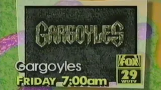 Disney's Gargoyles Fox Kids 29 WUTV Promo