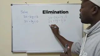 Solve the simultaneous equation