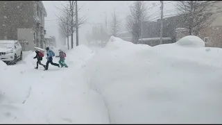 Dangerous Snow Falls In Hokkaido Prefecture, Japan🇯🇵❄️♥️