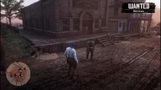 Red Dead Redemption 2 Marston harrassing Valentine, poor Malloy