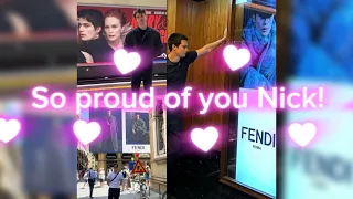 The Wonderful Tradition of Nicholas Galitzine Posting in Front of His Billboard ❤️