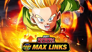 *NEW* F2P UNIT! LEVEL 10 LINKS 100% RAINBOW STAR AGL SSJ TRUNKS! (DBZ: Dokkan Battle)