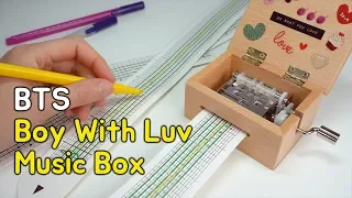 DIY BTS' Music Box - Boy With Luv (how to make sheets for a music box)