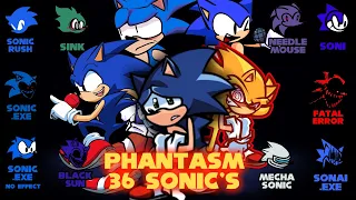 FNF - Phantasm / 36 Sonic's (Chaos Nightmare)