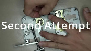 mortise lock - assemble internal mechanism