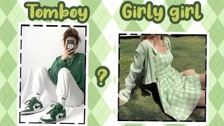 Are you a Girly girl or a Tomboy? 🤔 💚💚 (all Green) 💚💚//My first video// hope you like it!!