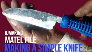 Making a new simple knife with old matel#subscribe