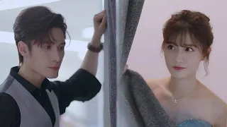 CEO accompanies Cinderella to try on the dress, the rival asks her for help, and the CEO is jealous