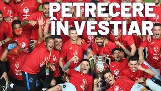 Jucătorii FCSB au făcut spectacol în vestiar după Cupa României: „Să vină prima la băieți!”