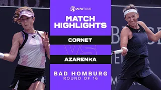 Alizé Cornet vs. Victoria Azarenka | 2021 Bad Homburg Round of 16 | WTA Match Highlights