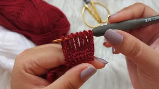 Lo vi y me enamore de este PATRÓN!! Teje esta ELEGANTE puntada de crochet, muy popular de YouTube 🧶