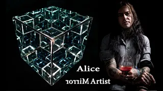 Nicky Alice Mirror Artist - Sacred Geometry Art Psychedelics Dreams Burning Man Tesseract Hypercube