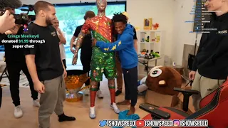 Adin Gifts IShowSpeed A RONALDO STATUE 😂