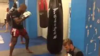 Jimi Manuwa & Alexander Gustafsson Train Together at Allstars Sweden