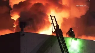 Major Fire Rips Through Dollar Deluxe In North Hollywood