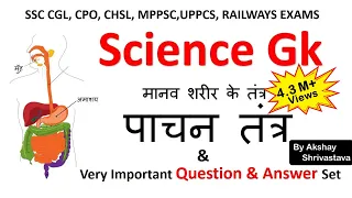 Science Gk In Hindi |  पाचन तंत्र (Digestive System )