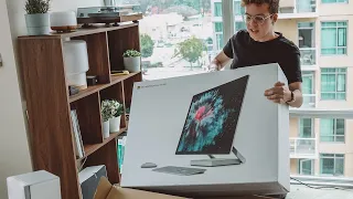 Unboxing del Surface Studio 2...¡es enorme!