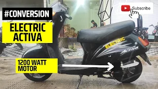 Activa Electric Conversion🛵👌 | Scooter Conversion kit | #ev #edit #viral  | Electric conversion kit