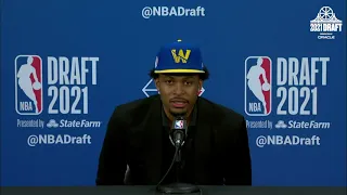 Moses Moody's First Press Conference as a Golden State Warrior