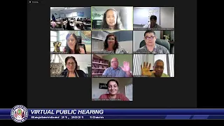 Virtual Public Hearing - Speaker Therese M. Terlaje - September 21, 2021 10am