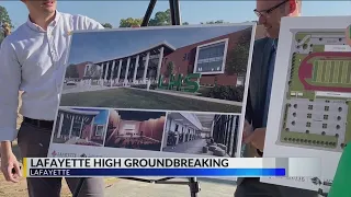Groundbreaking ceremony for the new Lafayette High School