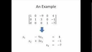 Elementary Linear Algebra: Echelon Form of a Matrix, Part 3