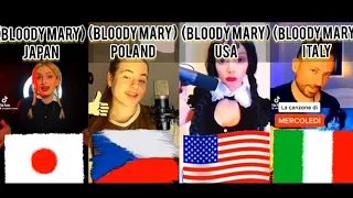 ((Bloody Mary)) VS Challenge Cover Tik Tok Viral  Japan Czech USA Italy #Music